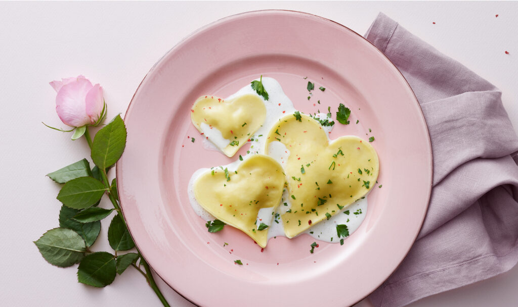 2019 3 Herz Ravioli mit Prosecco Sauce 1 2