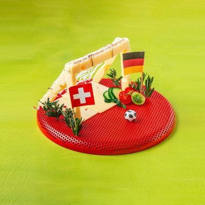 Emmentaler AOP Käse EM 2024 Spiel Deutschland_ Schweiz_Tor aus Emmentaler AOP Käse
